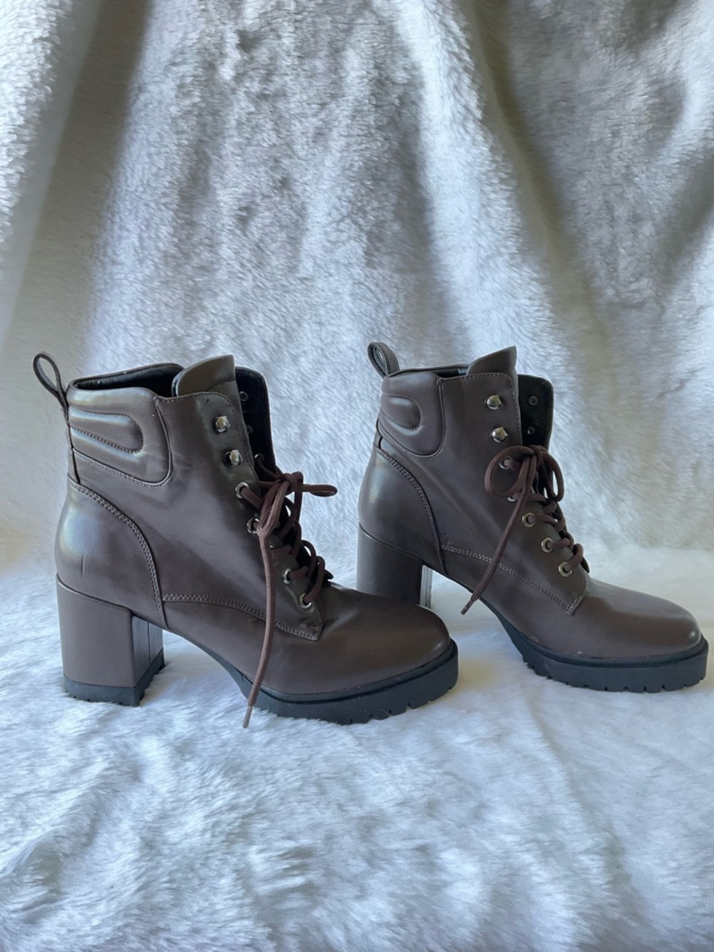 Aerosoles Brown Combat Boots